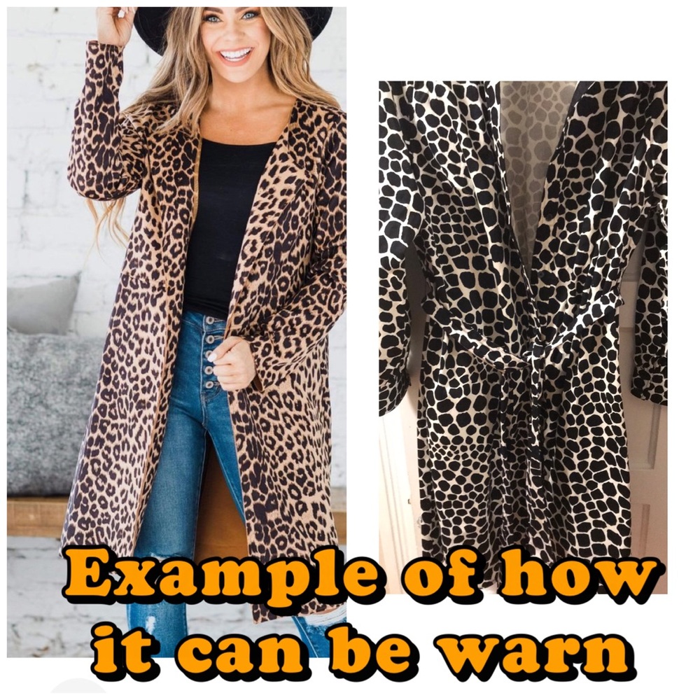 Belted duster jacket